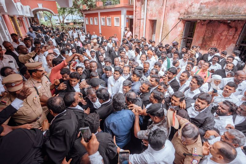 Annamalai appears in Saidapet court in Chennai 