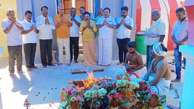 special prayer held to chandrayaan 3 project need to win in thanjavur district