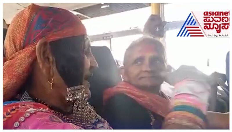 grandmothers talk on politics in bus at vijayanagar nbn