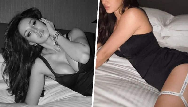 Disha Patani HOT Photos: Actress looks SEXY in plunging neckline Black bodycon attire; see pictures vma