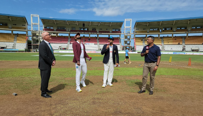 WI vs IND west Indies wins toss and chose bowl first against Team India in 2nd test ckm