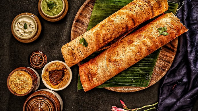 Sambhar With Masala Dosa 