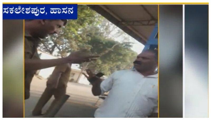 manager spark against bus driver in hassan nbn