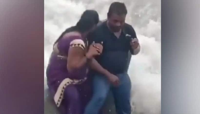 Tragic drowning incident: Video of woman being swept away in Mumbai's Bandstand surfaces online (WATCH)