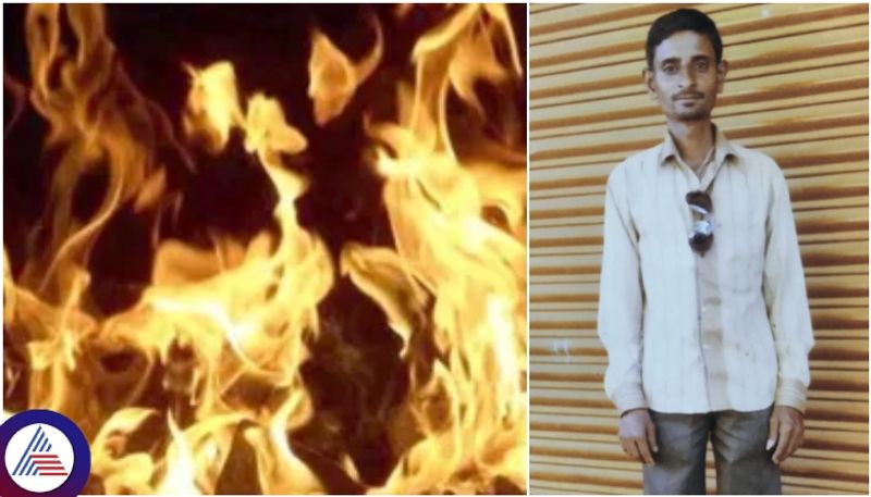 Bengaluru heartless mother burnt her son with petrol sat