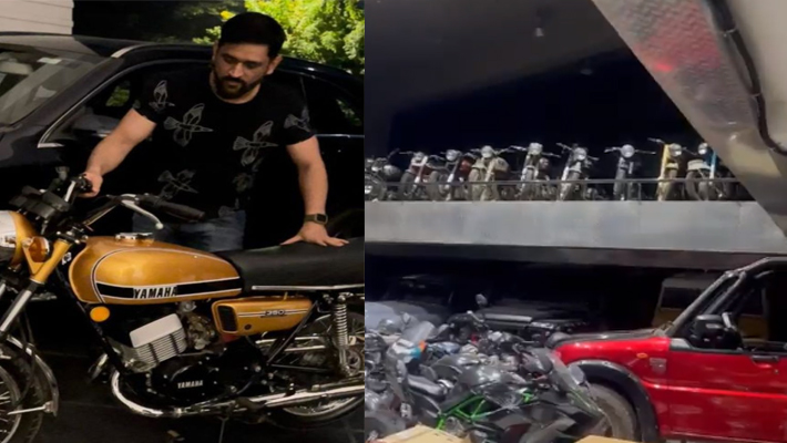 MS Dhoni Flaunts His Bike Collection. Sakshi Asks 'What Was The Need?' ram