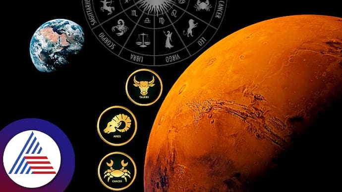 Mars, Venus with astro signs