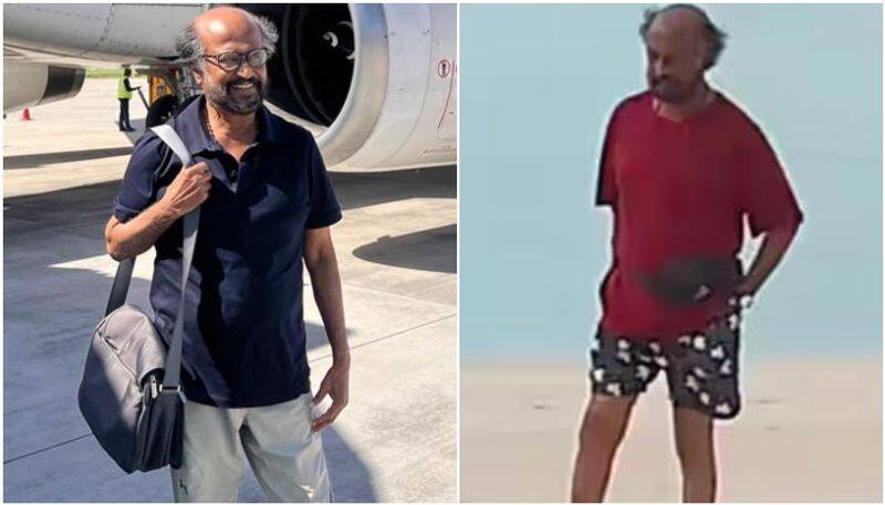 Rajinikanth enjoys in Maldives photo viral sgk