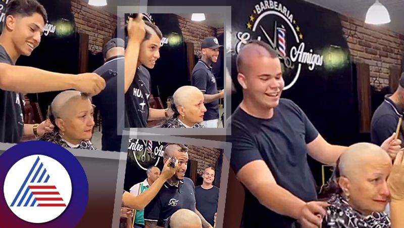 Salon Boys Shave Their Heads in Solidarity While Cutting Beautiful Hair for a Cancer Patient roo