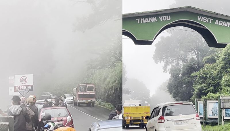 heavy mist falling in Kozhikode Thamarassery Churam vkv