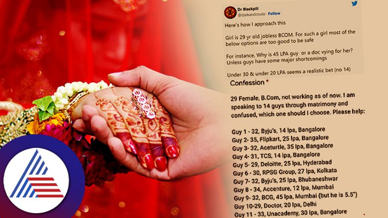 Woman Speaking to 14 Men Through Matrimony Asks Internet to Choose the Right One For Her Vin