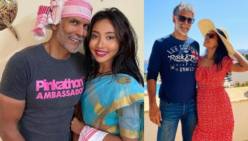 Actor Milind Soman  Married 25 Years Old Women At 52 years NSK