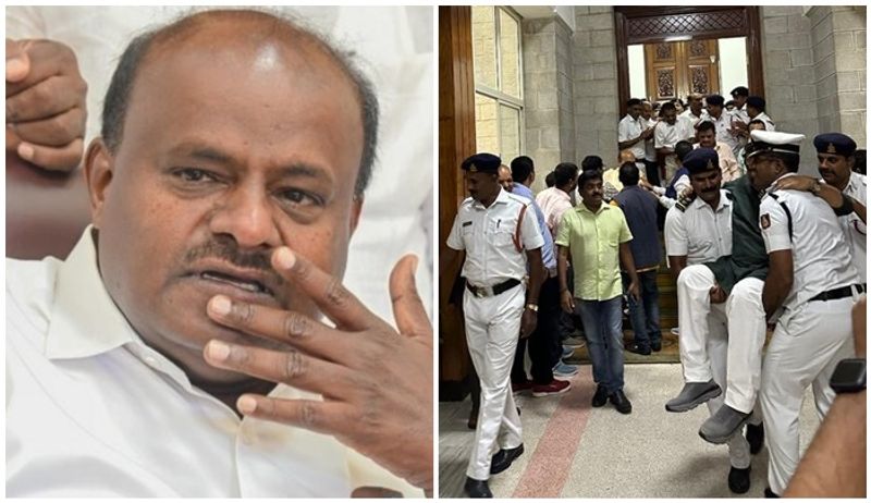 HD Kumaraswamy comments on BJP MLA suspension from State assembly san