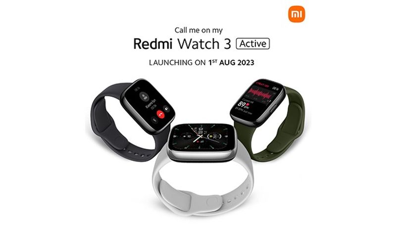 Redmi Watch 3 Active with Bluetooth calling to launch in India on August 1 check details gcw