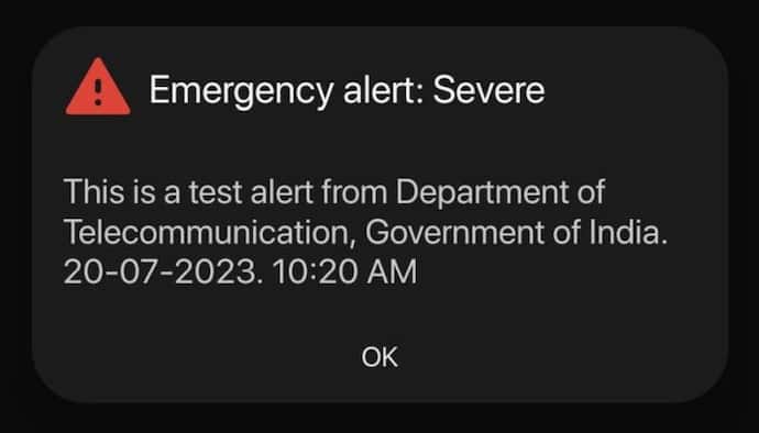 Received alert on the phone at 10:20 am? No need to panic; it's a test by Department of Telecommunication