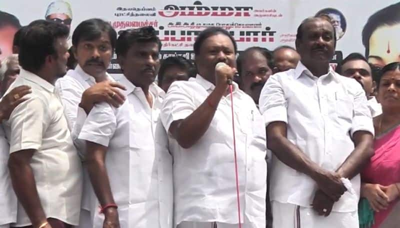 ADMK former Minister Srinivasan says that lets make stalin chief minister again