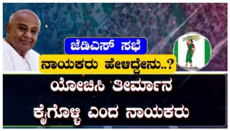 HD Devegowda speak on BJp JDS Alliance