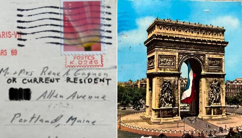 Mystery of the decades! US woman receives postcard mailed from Paris 54 years ago snt