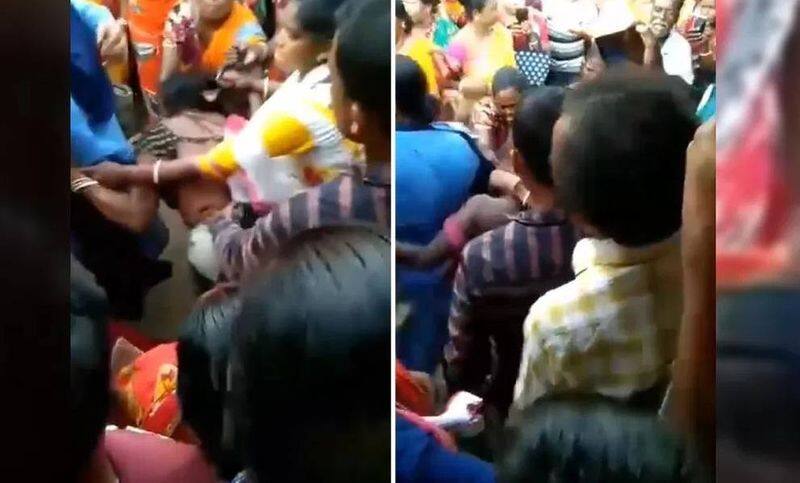 2 women were naked and brutally attacked.. Another shocking incident in West Bengal's malda viral video