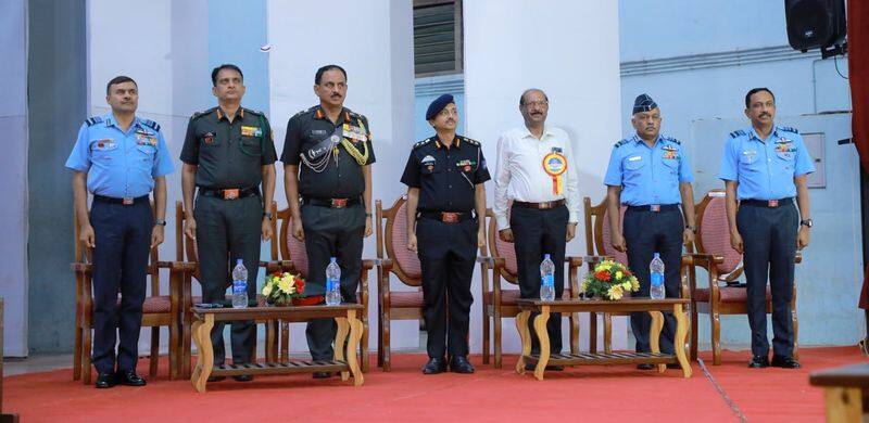 Old Boys on Stage  A rare alumni reunion held at Kazhakoottam ppp