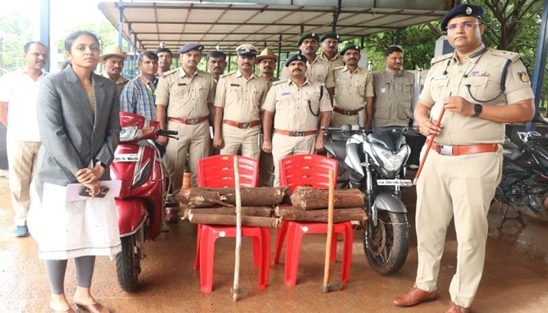 8 Arrested For Theft of Sandalwood Trees in the Vineyard in Bidar grg 