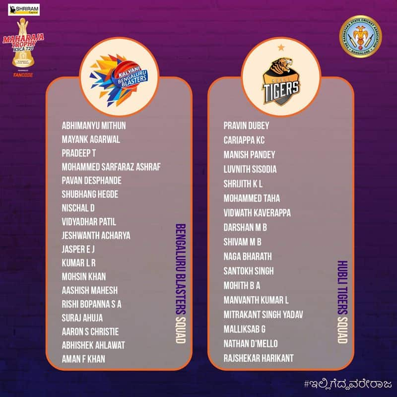 KSCA Maharaja Trophy Auction Full Squad all cricket fans need to know kvn