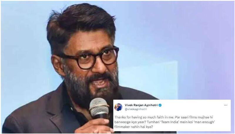 netizen asks Vivek Agnihotri to make Manipur Files if you are man enough and director reacts sgk