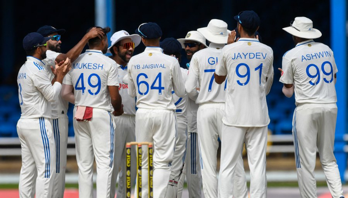 Second test ended in a draw with India and West Indies each receiving 4 points kvn