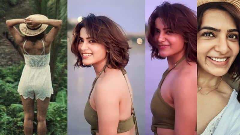 Samantha enjoys vacation in bali her new hairstyle photos viral