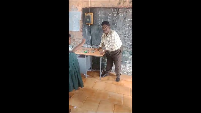 government school teacher teach the subject through song and dance in dindigul district