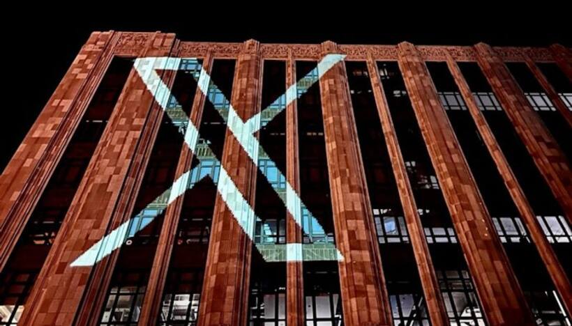 First glimpse of 'X': Elon Musk posts photo of Twitter HQ with new logo