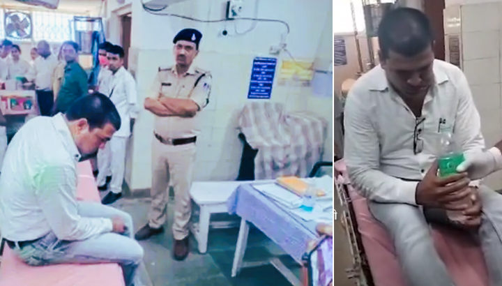 Madhya Pradesh revenue staffer swallows bribe money after spotting cops in Katni watch gcw