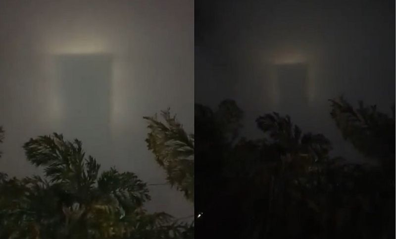 Brocken spectrum Strange shadow appeared in Bengaluru Sky Netizens call heaven door ckm