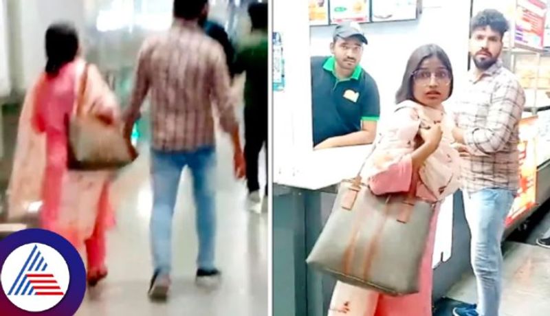 Woman caught red handed by husband with another man publicly, viral video Vin