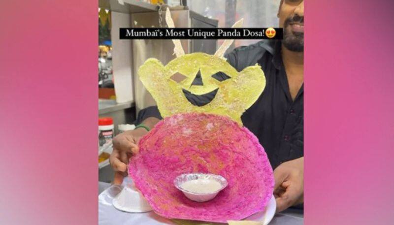 Street Vendor Makes Panda Shaped Dosa azn