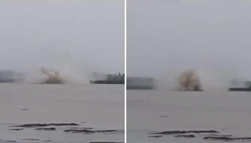 WATCH Indian Oil's gas pipeline bursts in River Yamuna, water gushes up in Uttar Pradesh town AJR