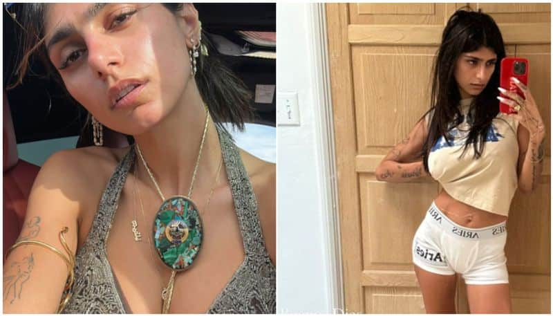 Mia Khalifa HOT Photos: Model stuns fans with CLEAVAGE in silver embroidered Bikini; see sizzling pictures vma