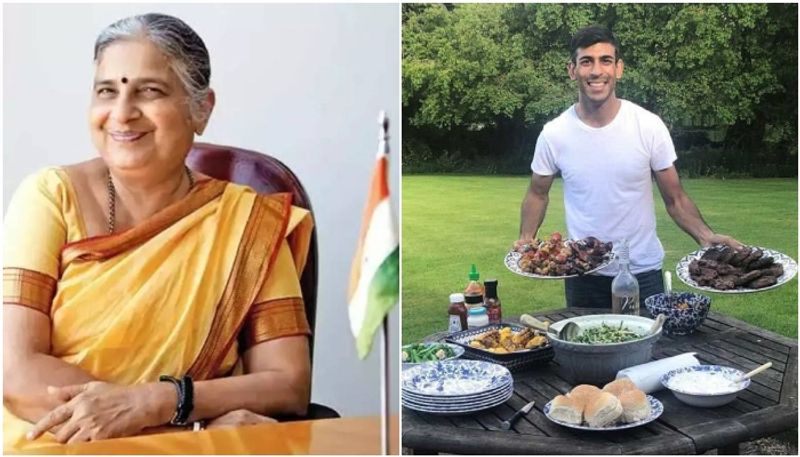 sudha murthy trolled for carrying food during foreign visits hyp