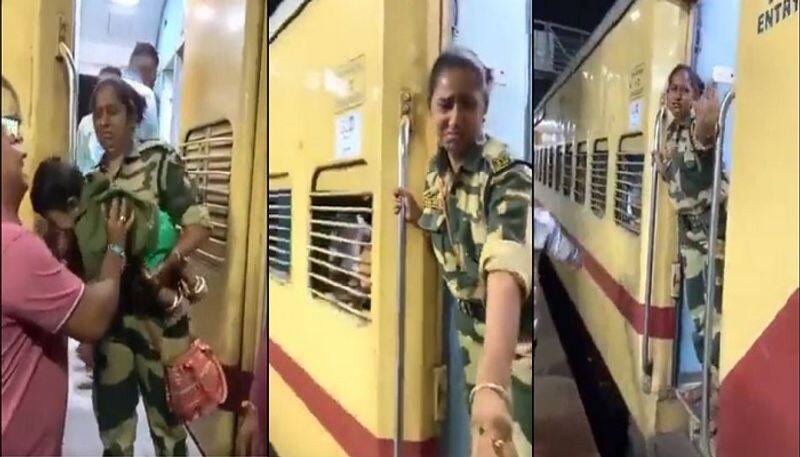 story of a female jawan has gone viral after leaving her nine-month-old baby to serve the country  - bsb