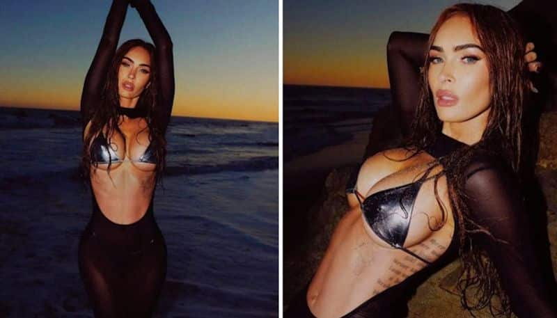 Megan Fox HOT Photos: Actress stuns fans with luscious curves, CLEAVAGE in metallic silver Bikini vma