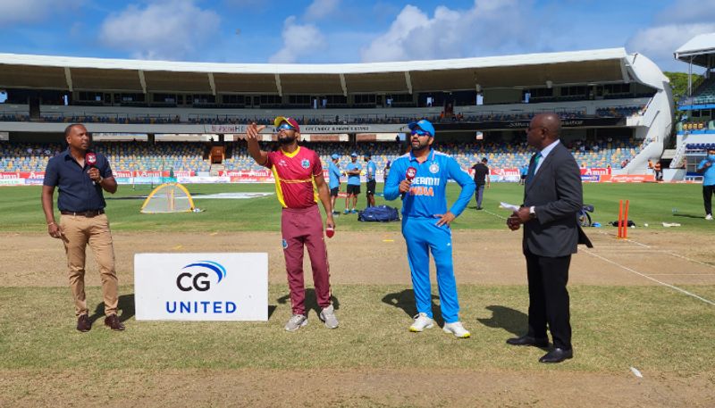 WI vs IND 1st ODI Team India wins toss and opt bowl first against West Indies at Barbados ckm