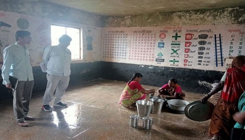 Government Schools Leaking due to Rain in Raichur grg