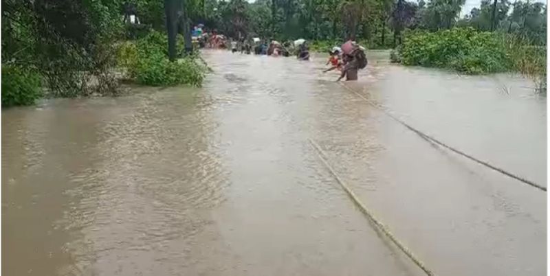 Flood Recedes in Karnataka grg