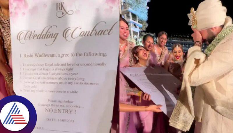 Bridesmaids make groom sign contract before wedding, here is what it says Vin