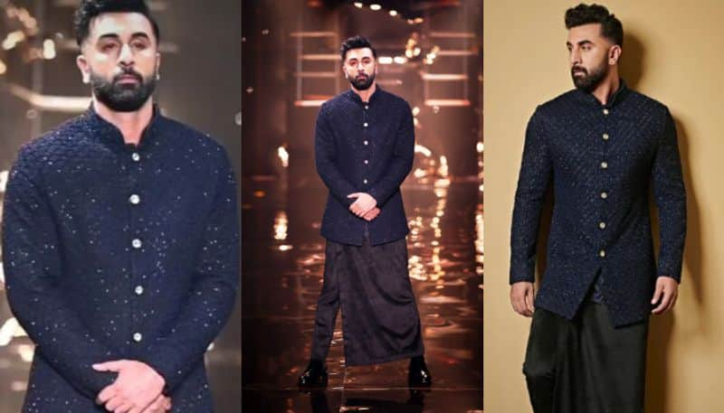 Ranbir Kapoor in lungi pants ramp walk video viral azn 