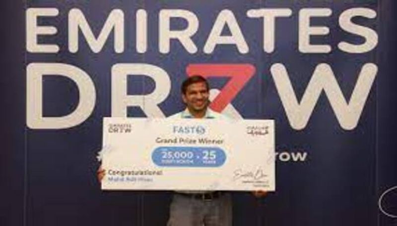 indian won lottery in dubai will get rs 5.5 lakh per month for next 25 years