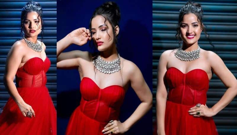 Bigg Boss Siri Hanmanth looks beautiful in red Dress NSK 