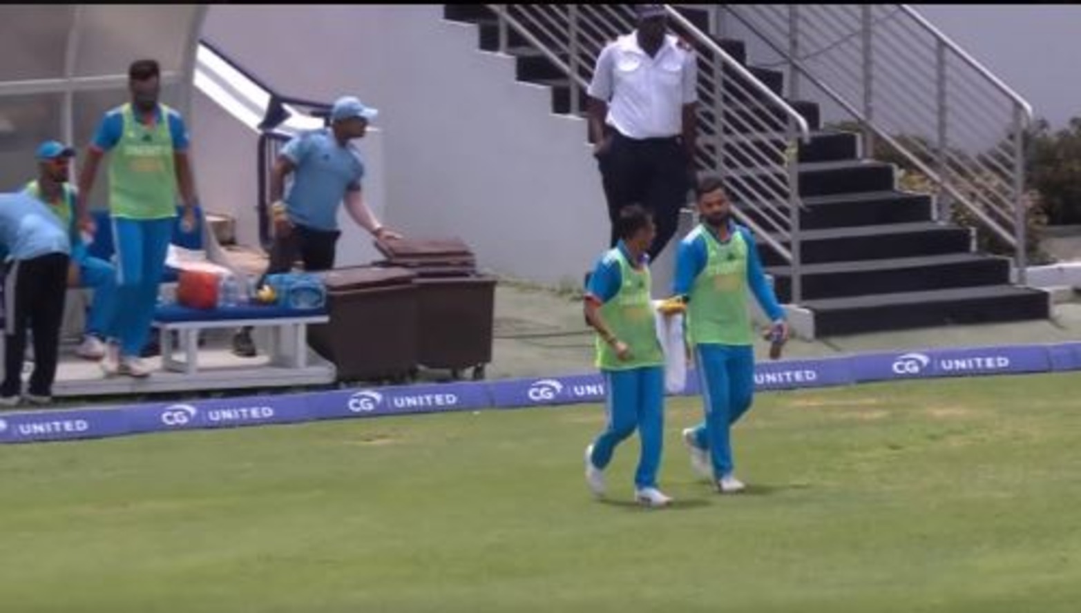 Expensive water boy Virat Kohli carries drinks to the field during 2nd ODI vs West Indies ckm 