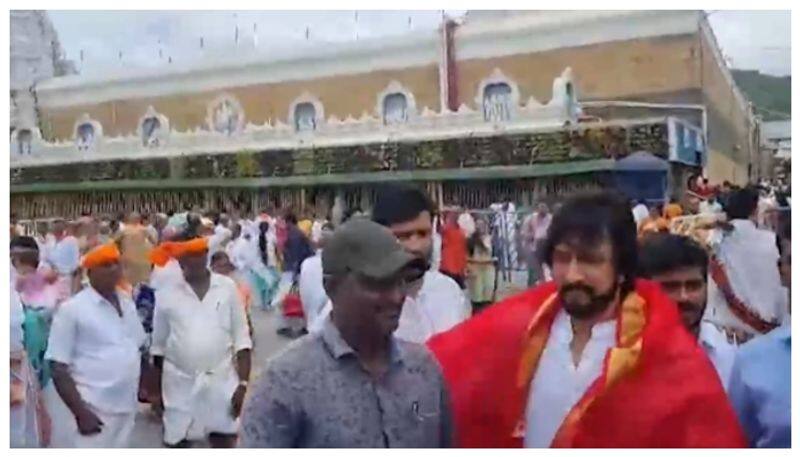 Kiccha Sudeep visit Tirupati offer special pooja nbn