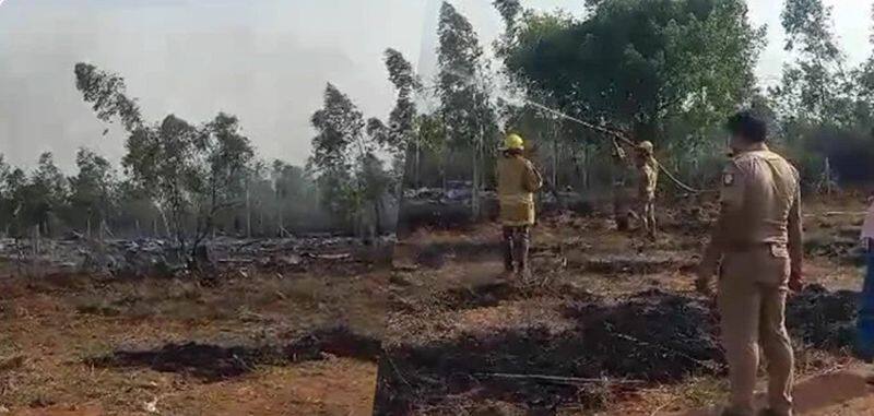 A fire broke out in a country explosives making workshop near Pudukottai!